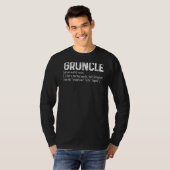 Mens Gruncle Definition Tee From Niece O甥 Tシャツ (正面フル)