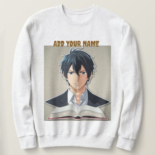 Mens Halloweenフード付"あなたの名前を追加" スウェットシャツ (デザイン正面)