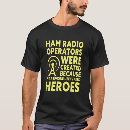 Mens Ham Radio Operator Amateur Radio Tシャツ (正面)