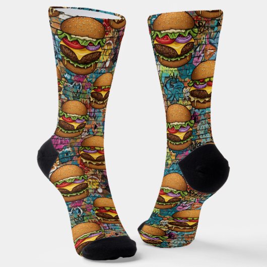 Men's Hamburger Socks ソックス (傾斜あり)