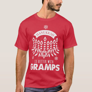 Mens Hanukkah Is Better with Gramps Matching Famil Tシャツ