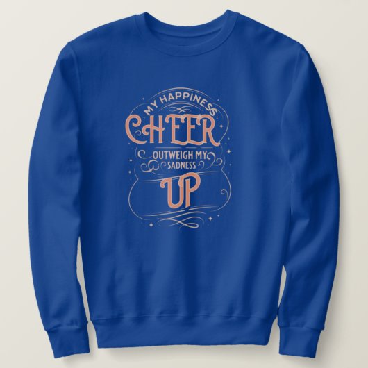 MEN'S HAPPINESS CHEER UP SWEATSHIRT スウェットシャツ (デザイン正面)