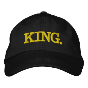 Mens Hat王 刺繍入りキャップ