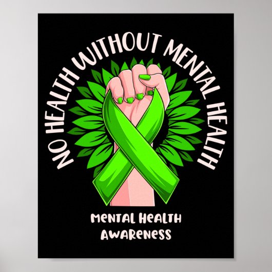 Mens health without mental health awareness ポスター (正面)