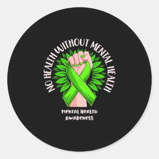 Mens health without mental health awareness ラウンドシール