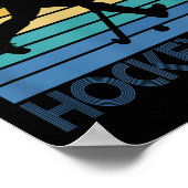 Mens Hockey Dad Field Hockey Player Father Coach V ポスター (角)