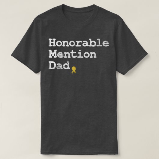 Mens Honorable Mention Dad Funny Fathers Day Gag G Tシャツ (デザイン正面)