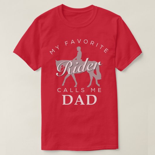 Mens Horse Riding Father and Daughter Son  for Men Tシャツ (デザイン正面)