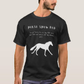 Mens Horse Show Dad With Galloping Horse Tシャツ (正面)