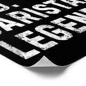 Mens Husband Dad Barista Legend Funny Coffee Maker ポスター (角)