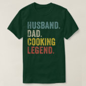 Mens Husband Dad Cooking Legend Tシャツ (デザイン正面)