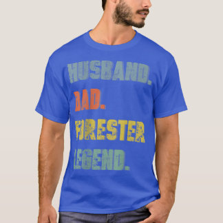 Mens Husband Dad Forester Legend Vintage Father's Tシャツ