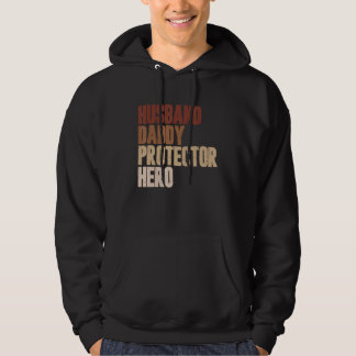 Mens Husband Daddy Protector Hero Father's Day Cam パーカ