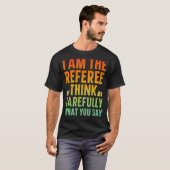 Mens Iはサッカーのレフェリー Tシャツ (正面フル)