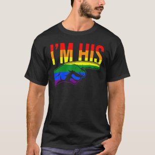 Mens Iは彼の鉱山のゲイカップル彼のHes Mine Tシャツ