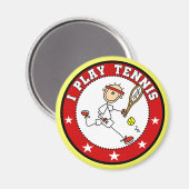 Mens Iテニ遊スTシャツとギフト マグネット (正面/裏面)