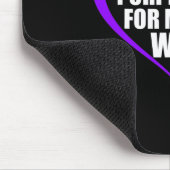 Mens I衣服紫のために私の妻の膵臓がんA マウスパッド (コーナー)