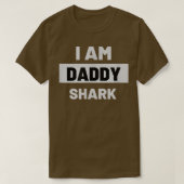Mens I AM DADDY SHARKGift for Daddy Tシャツ (デザイン正面)