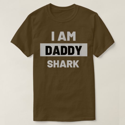 Mens I AM DADDY SHARKGift for Daddy Tシャツ (デザイン正面)