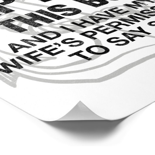 Mens I Am The Captain Of This Boat Funny Boating  ポスター (角)