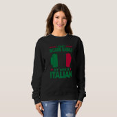 Mens I Dont Scare Easily My Wife Is Italian Me Pro スウェットシャツ (正面フル)