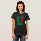 Mens I Dont Scare Easily My Wife Is Italian Me Pro Tシャツ (正面フル)