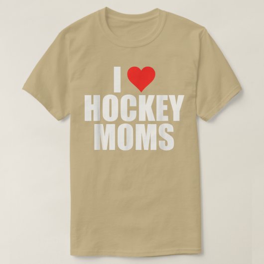 Mens I Love Hockey Moms Hockey Lover Wife ユーモアのある（ Tシャツ (デザイン正面)