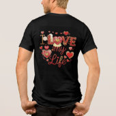 Men's 'I LOVE My Life' Inspirational T-Shirt トライブレンドＴシャツ (裏面)
