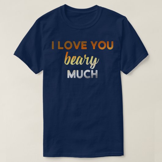 Mens I love you bealyゲイBear Premium Tシャツ (デザイン正面)