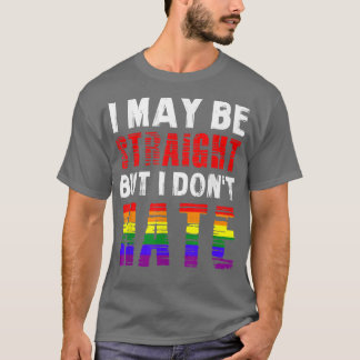Mens I May Be Straight But I Don't Hate T  Gift Te Tシャツ