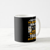 Mens I My Toolsエ保レベータ整備士 コーヒーマグカップ (正面右)