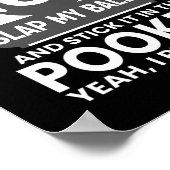 Mens I Rub My Tip Iプールビリヤー遊ドのプおもしろいール ポスター (角)