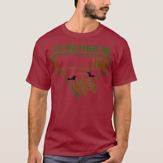 Mens Idむしろ農業トラクターデザインA Tシャツ (正面)