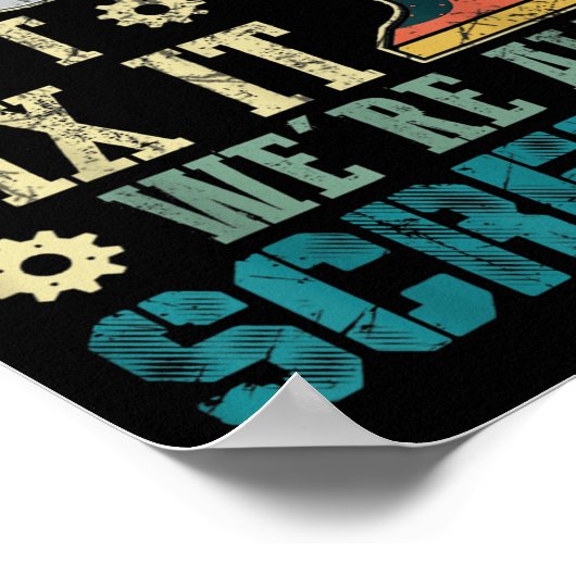 Mens If Harvey Can't Fix It We're All Screwed Funn ポスター (角)