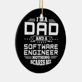 Mens I'mパパとソフトウェアエンジニアなし セラミックオーナメント (右)