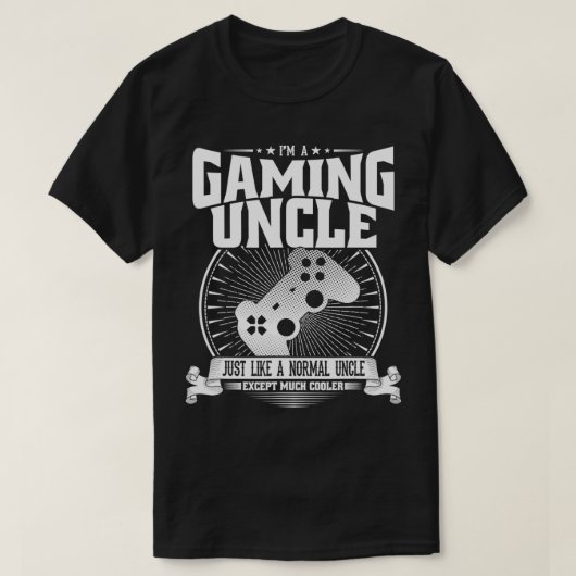 Mens I'm A Gaming Uncle Like Normal Uncle Much Coo Tシャツ (デザイン正面)