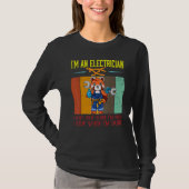 Mens I'm Electrician Stop When I'm Done Lineman Wi Tシャツ (正面)