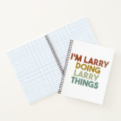 Mens I'm Larry Things おもしろい First Name ノートブック (内部)