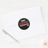 Mens I'm Not Sleeping I'm Just Resting My Eyes ラウンドシール (封筒)