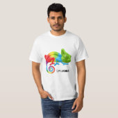Men's I'm Unique Chameleon Tee - Bold Rainbow  Tシャツ (正面フル)