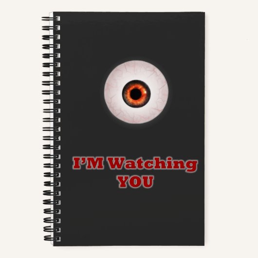 Men's I'm Watching You Funny Notebook & Journal ノートブック (正面)