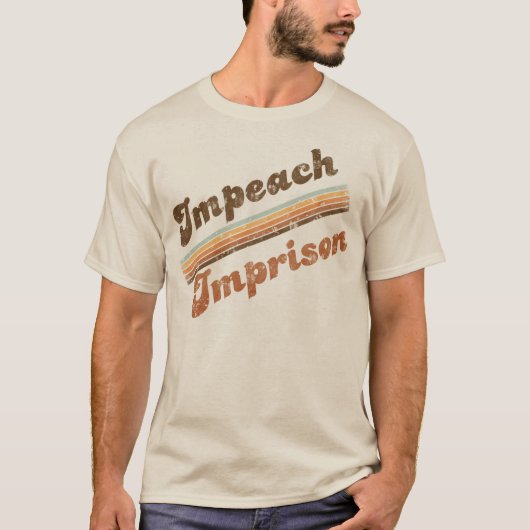 Men's Impeach | Imprison T-Shirt Tシャツ (正面)