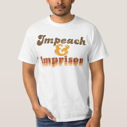 Men's Impeach & Imprison T-Shirt Tシャツ (正面)