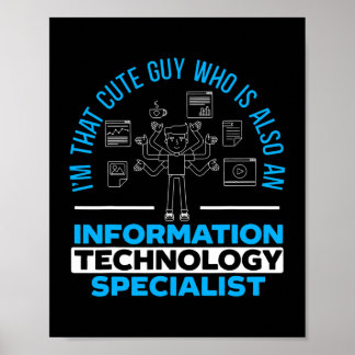 Mens Information Technology Specialist Computer ポスター