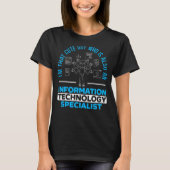 Mens Information Technology Specialist Computer Jo Tシャツ (正面)