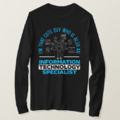 Mens Information Technology Specialist Computer Tシャツ (デザイン正面)