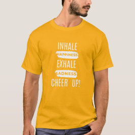 MEN'S INHALE AND EXHALE CHEER UP BASIC TEE Tシャツ