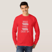MEN'S INHALE AND EXHALE CHEER UP LONG SLEEVE TEE  Tシャツ (正面フル)
