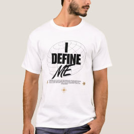 Men's Inspirational "I Define Me" Custom T-shirt Tシャツ