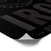 Men's Iron Sharpens Iron Proverbs 27 7 Christian G ポスター (角)